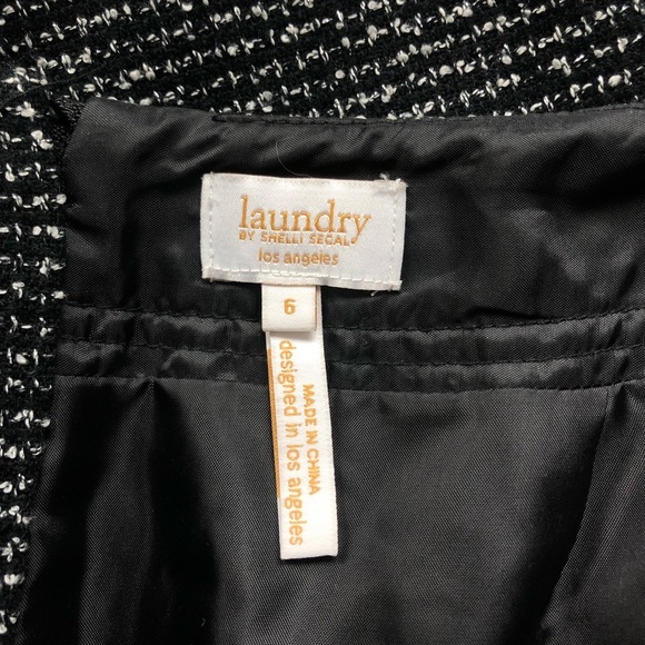 Laundry Woven Black and White Pencil Skirt - Picture 4 of 5